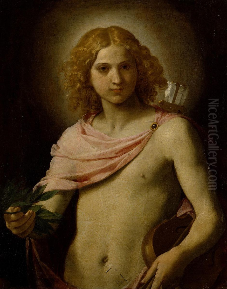 Apollo Oil Painting by Simone Cantarini (Pesarese)