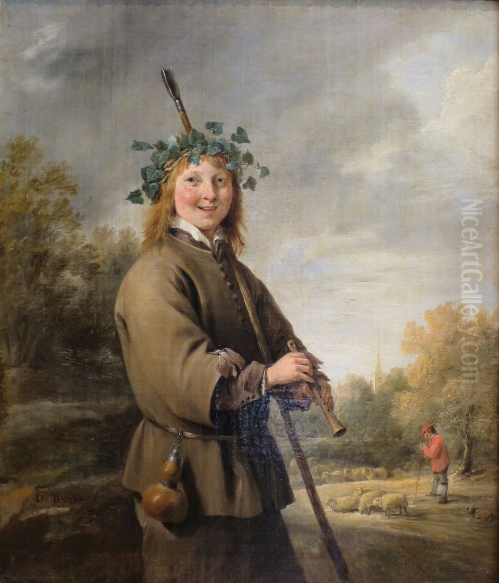De herder Oil Painting by David Teniers the Younger