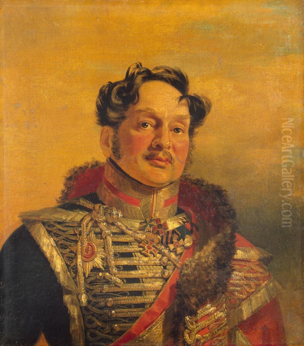 Portrait of Mikhail I. Mezentsev (1770-1848) (2nd) Oil Painting by George Dawe