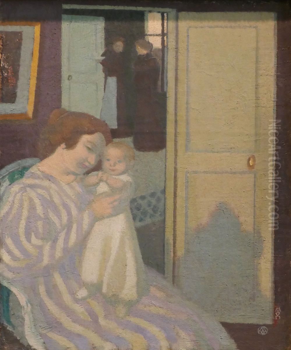 Mother and Child Oil Painting by Maurice Denis
