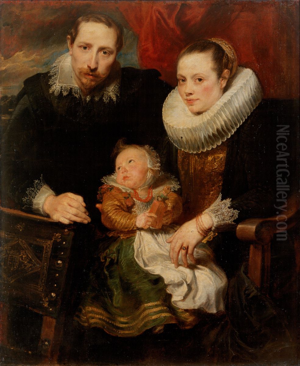 Family Portrait Oil Painting by Sir Anthony Van Dyck