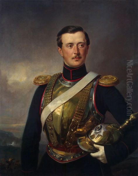Portrait ofPyotr Andreyevich Shuvalov(1827-1889) Oil Painting by Franz Kruger