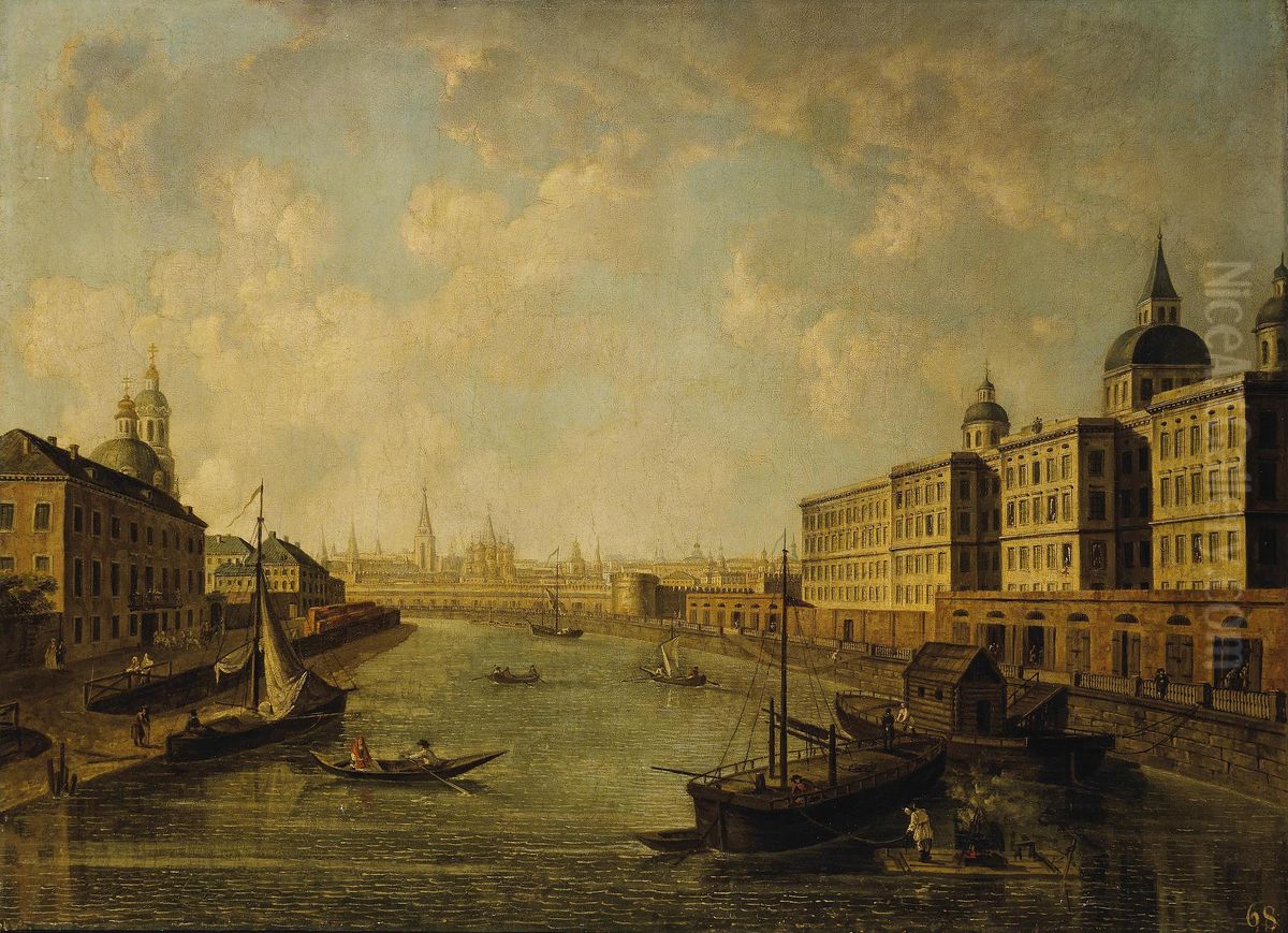 View of Moscow. The Orphanage Oil Painting by Fyodor Alekseyev