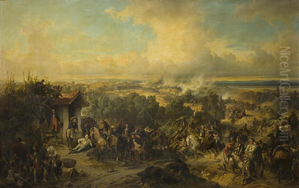 Battle of the Trebbia on 8 June 1799 Oil Painting by Alexander Kotzebue