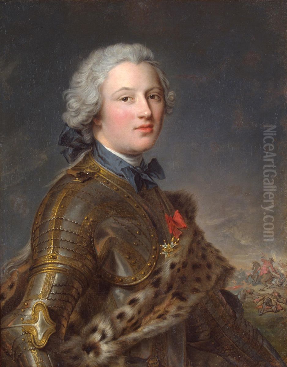 Portrait of Pierre-Victoire, Baron of Besenval Oil Painting by Jean-Marc Nattier