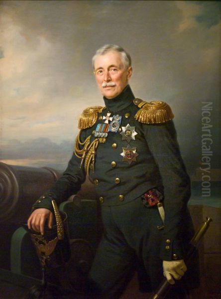 Portrait of Alexander Menshikov Oil Painting by Franz Kruger
