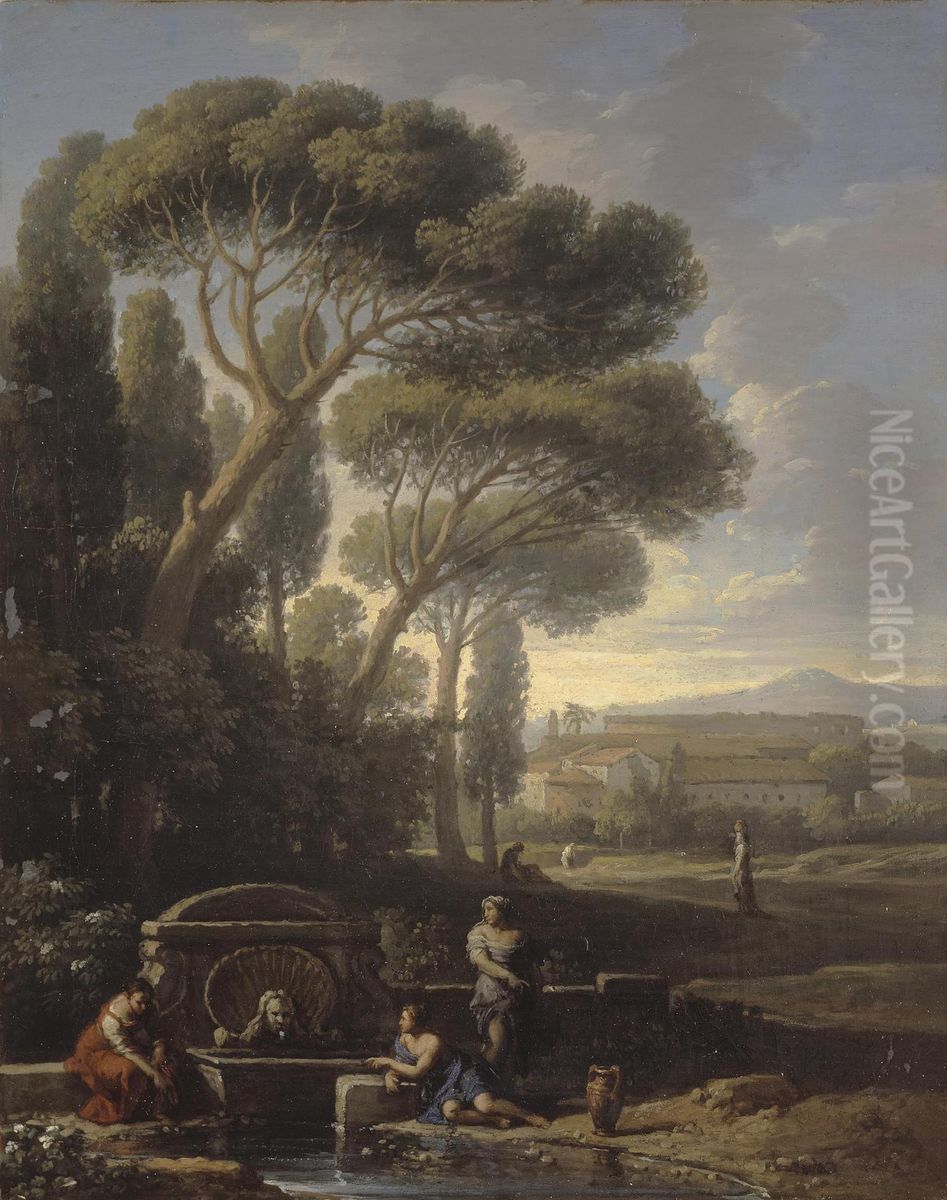Landscape in Latium Oil Painting by Jan Frans van Bloemen