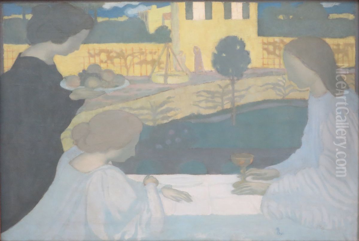 Martha and Mary Oil Painting by Maurice Denis