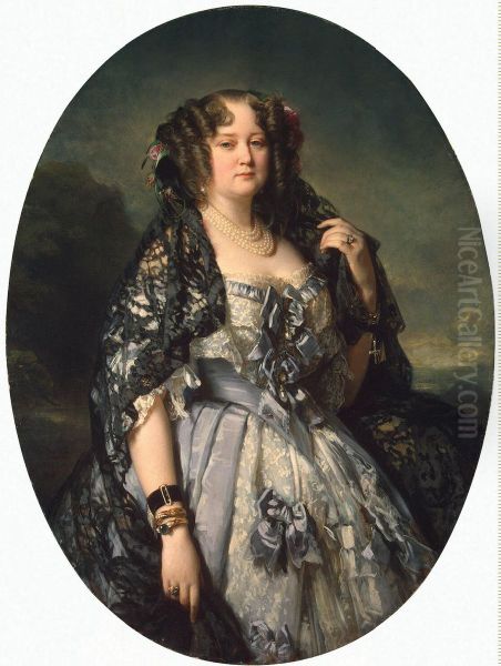 Portrait of Princess Sophia Radzivil Oil Painting by Franz Xavier Winterhalter