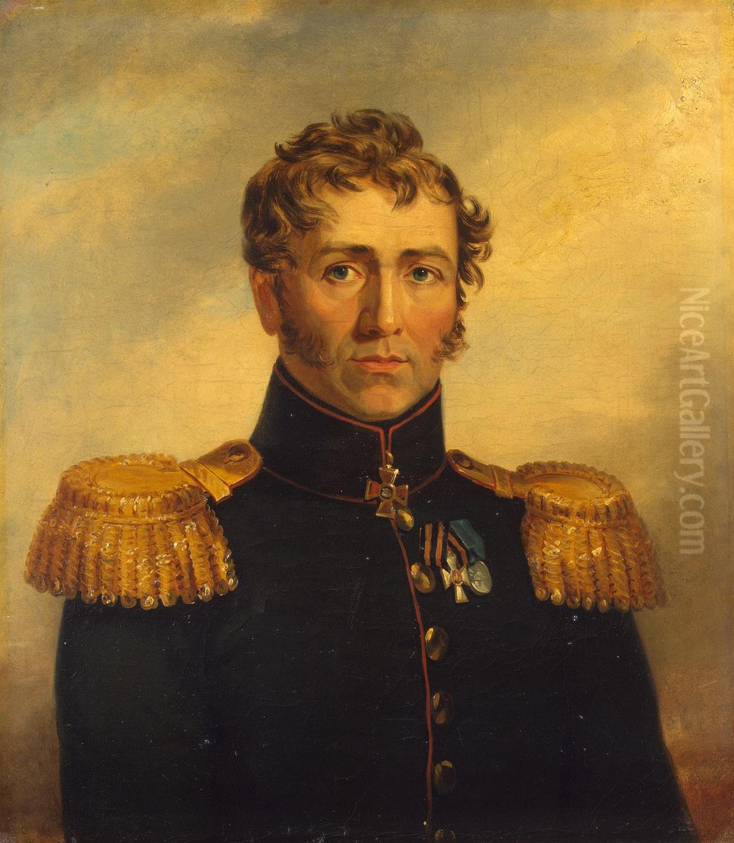 Portrait of Yakov Ye. Guine (1769-1813) Oil Painting by George Dawe