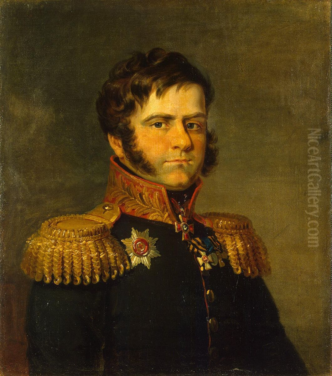 Portrait of Dmitry P. Neverovsky (1771-1813) Oil Painting by George Dawe
