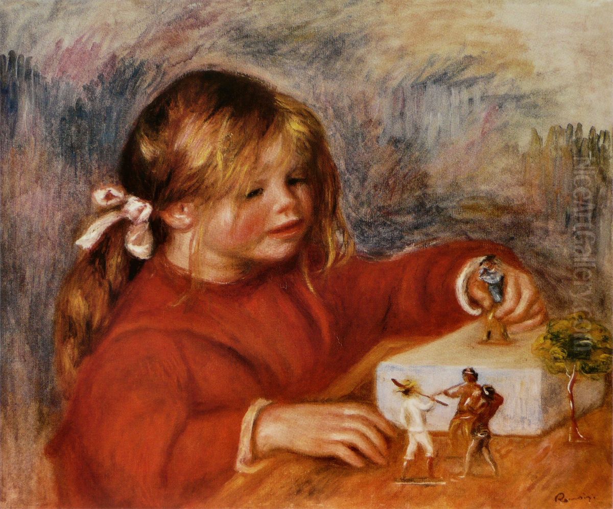 Claude Renoir jouant Oil Painting by Pierre Auguste Renoir