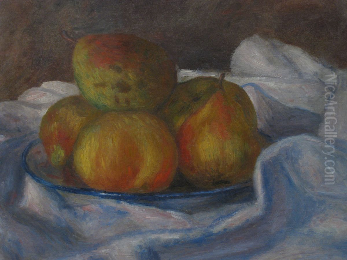 Pommes et poires Oil Painting by Pierre Auguste Renoir