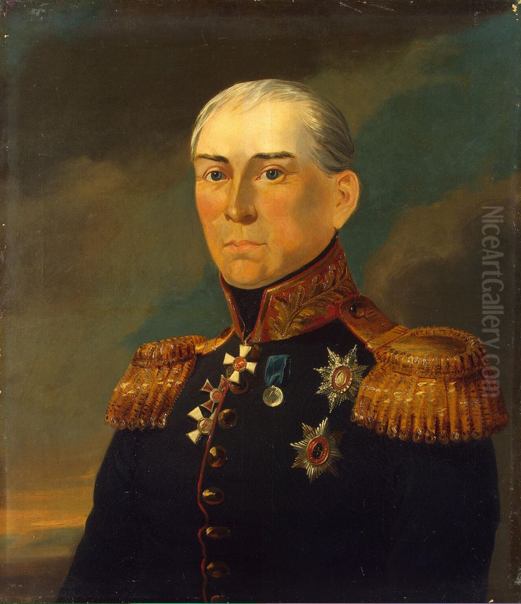 Portrait of Dmitry I. Pyshnitsky (1764-1844) Oil Painting by George Dawe