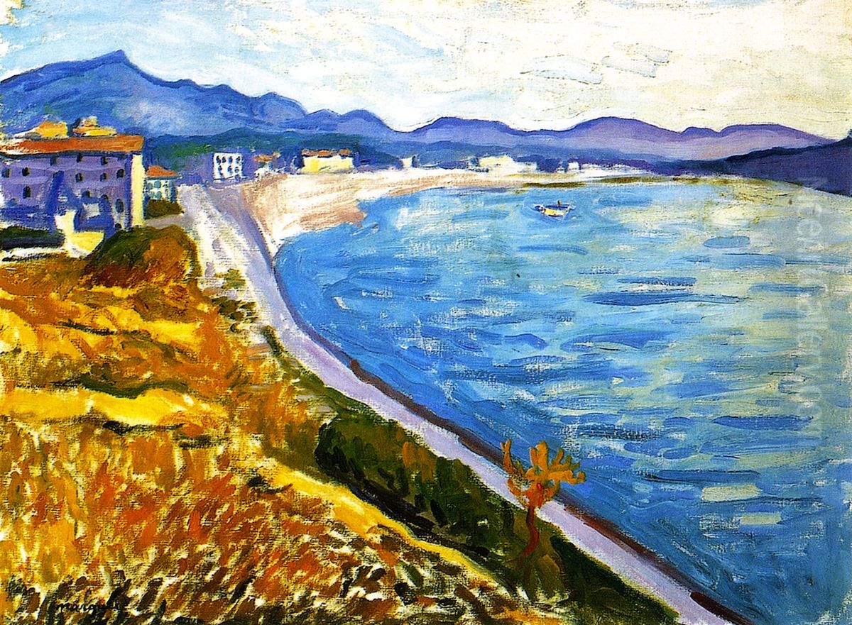 View of Saint-Jean-de-Luz Oil Painting by Albert Marquet