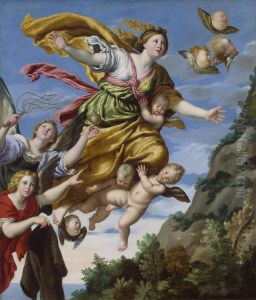 Mary Magdalene taken up to heaven