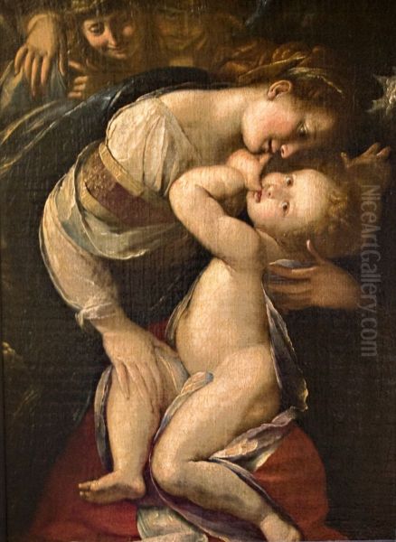 Madonna and Child Oil Painting by Giulio Cesare Procaccini