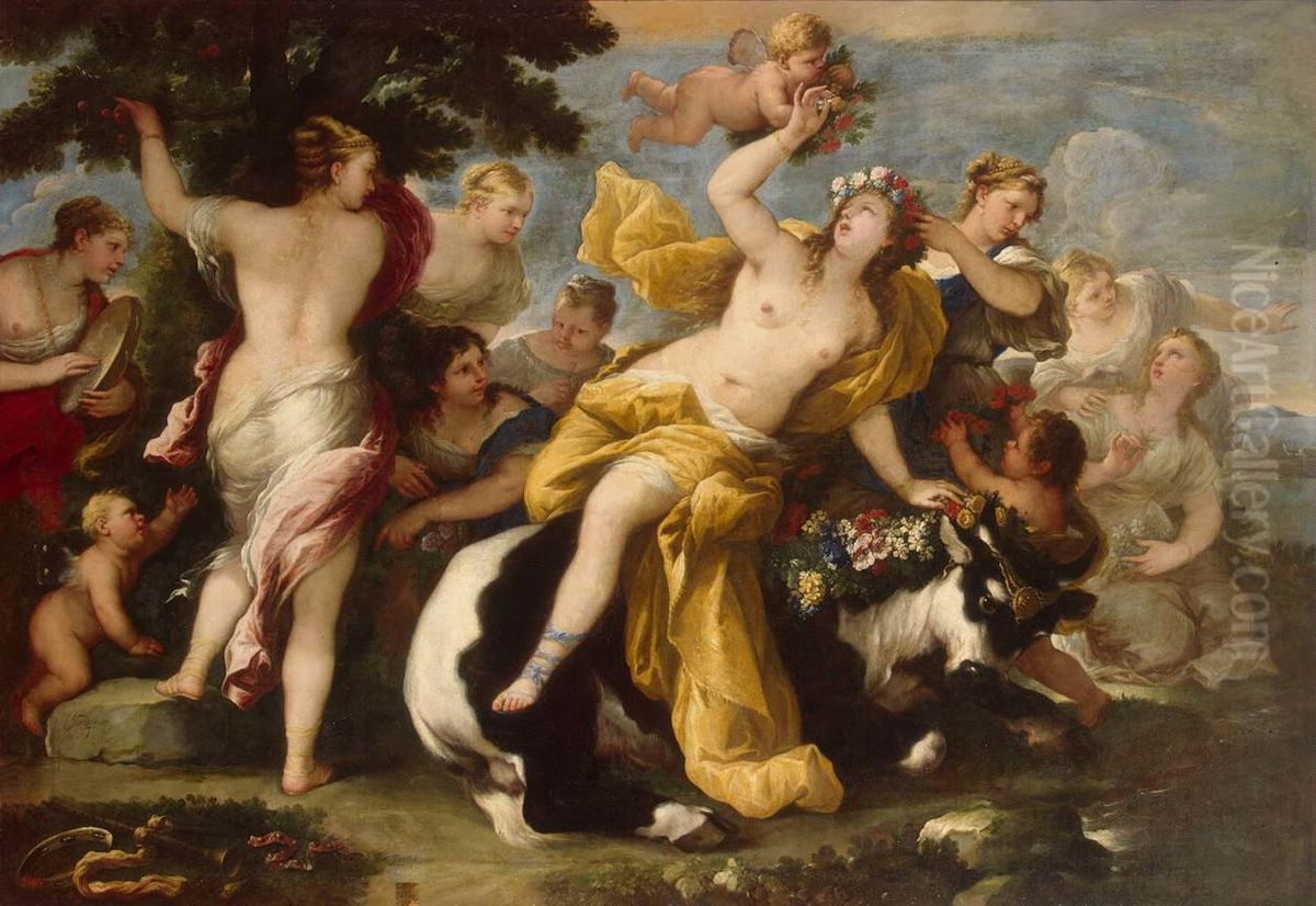 Rape of Europa Oil Painting by Luca Giordano