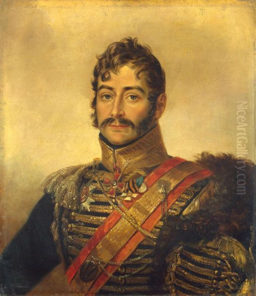 Portrait of Yegor I. Meller-Zakomelsky (1767-1830) Oil Painting by George Dawe