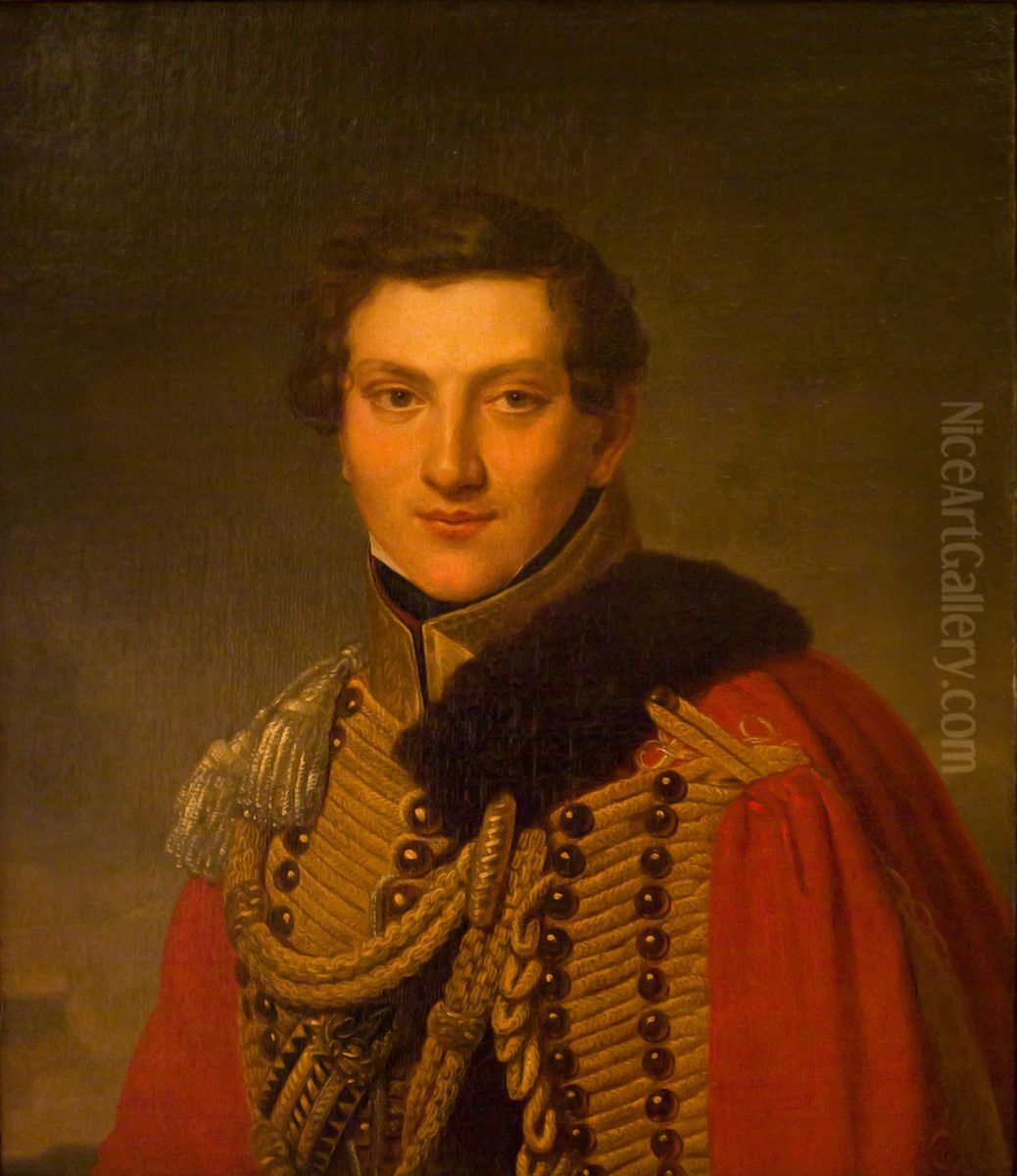 Portrait of V. Lanskoy Oil Painting by Henri-Francois Riesener