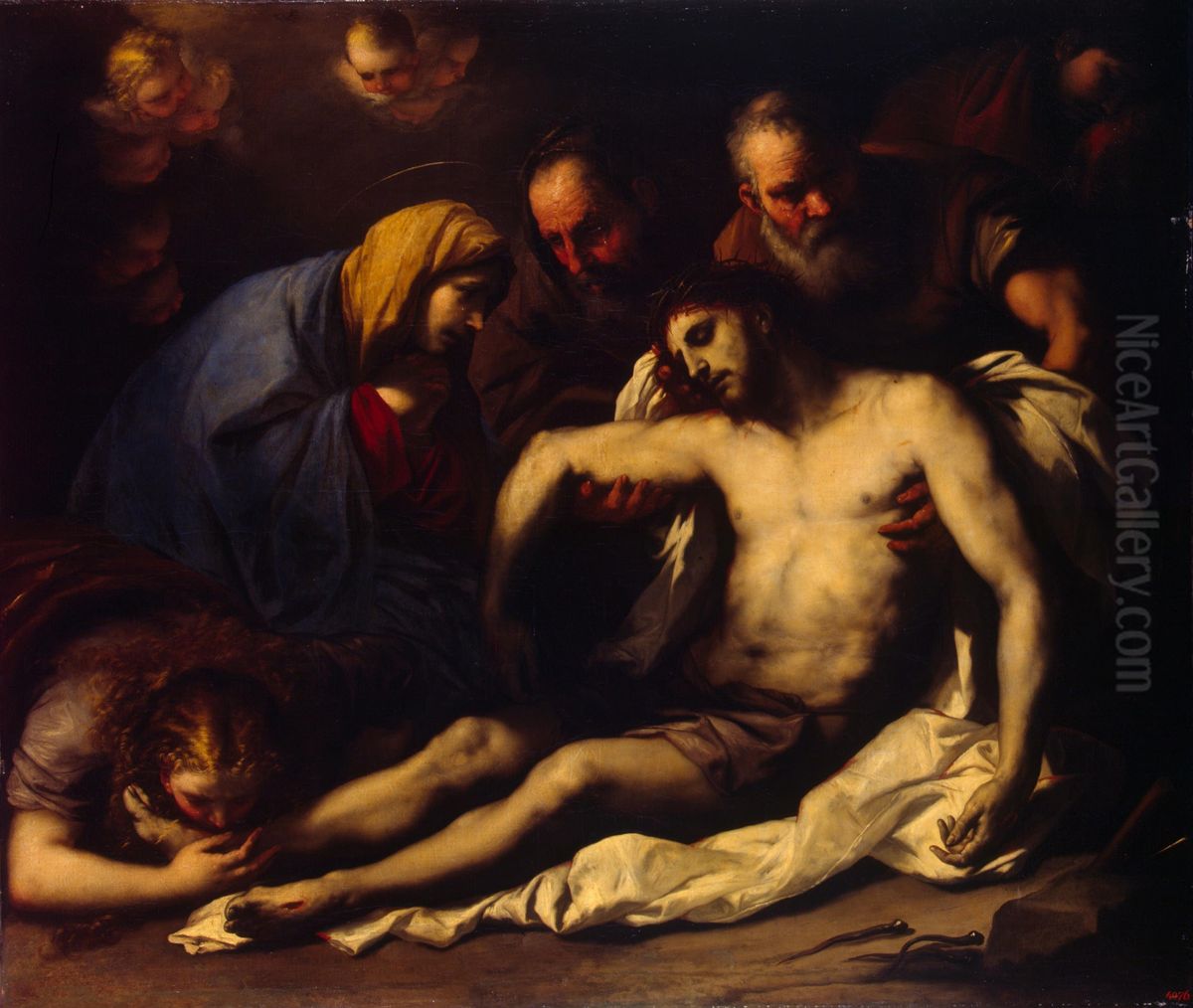 The Lamentation Oil Painting by Luca Giordano