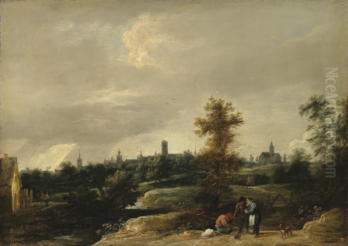 View of the Environs of Brussels Oil Painting by David Teniers the Younger
