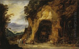 Monks in a Grotto