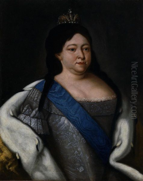 Portrait of Empress Anna of Russia (1693-1740) Oil Painting by unknown