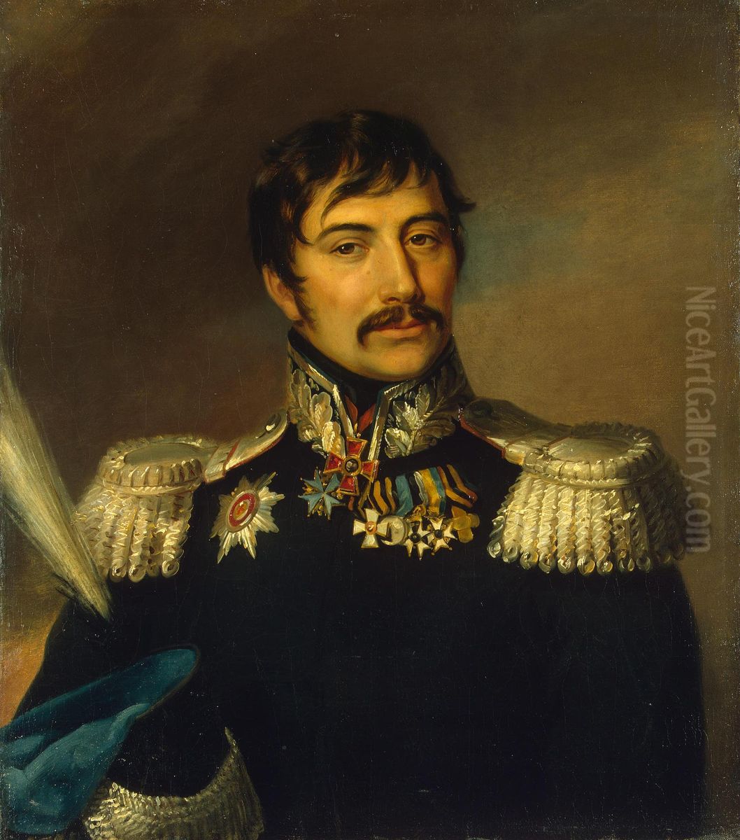 Portrait of Timofey D. Grekov (1770-1831) Oil Painting by George Dawe