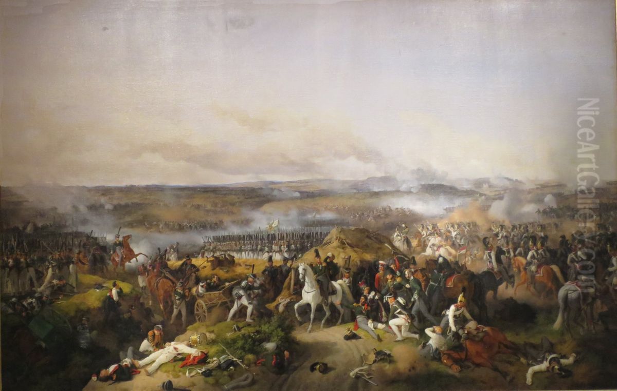 Die Schlacht bei Borodino Oil Painting by Peter von Hess