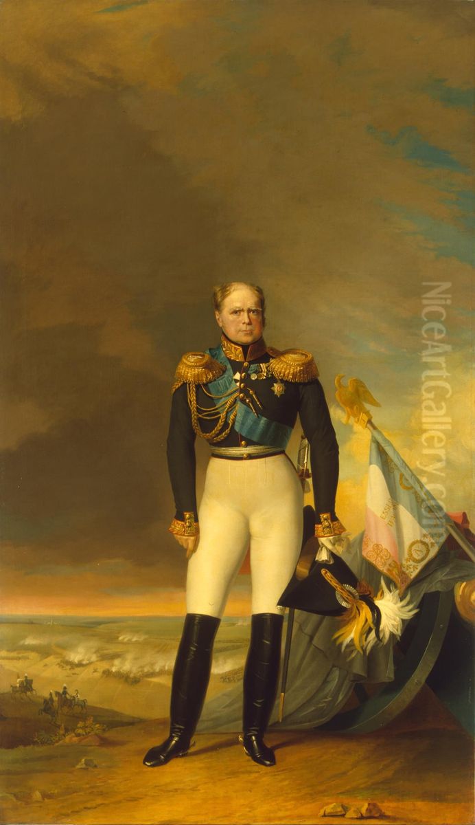 Portret velikogo knaza Konstantina Pavlovica (1779-1831) Oil Painting by George Dawe