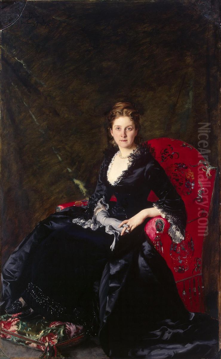 Portrait of Nadezhda Polovtsova Oil Painting by Carolus-Duran