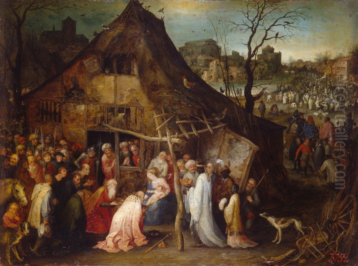 Adoration of the Magi Oil Painting by Jan Brughel