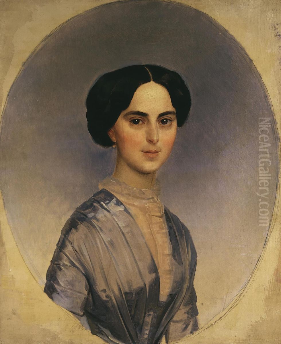 Portrait of Sophia Shuvalova (married name Bobrinskaya) Oil Painting by Karl Bryullov
