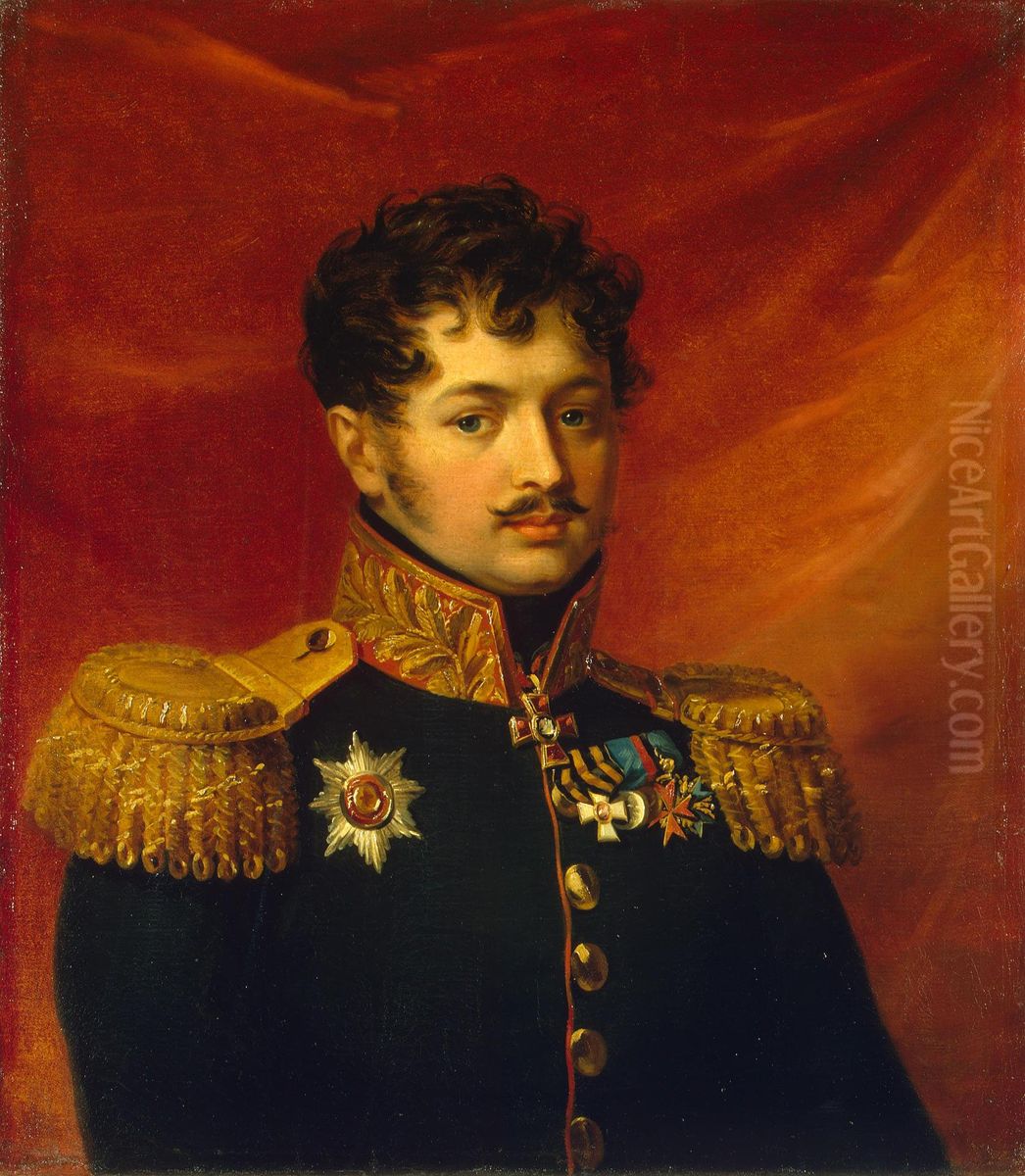 Portrait of Pyotr P. Zagryazhsky (1781-1849) Oil Painting by George Dawe
