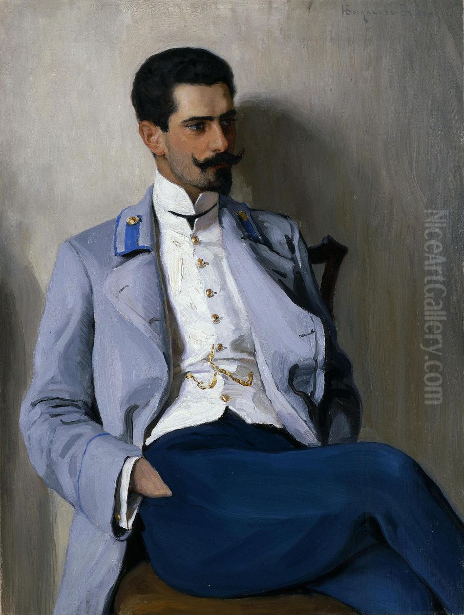 Portrait of K.A.Gorchakov Oil Painting by Nikolay Bogdanov-Belsky