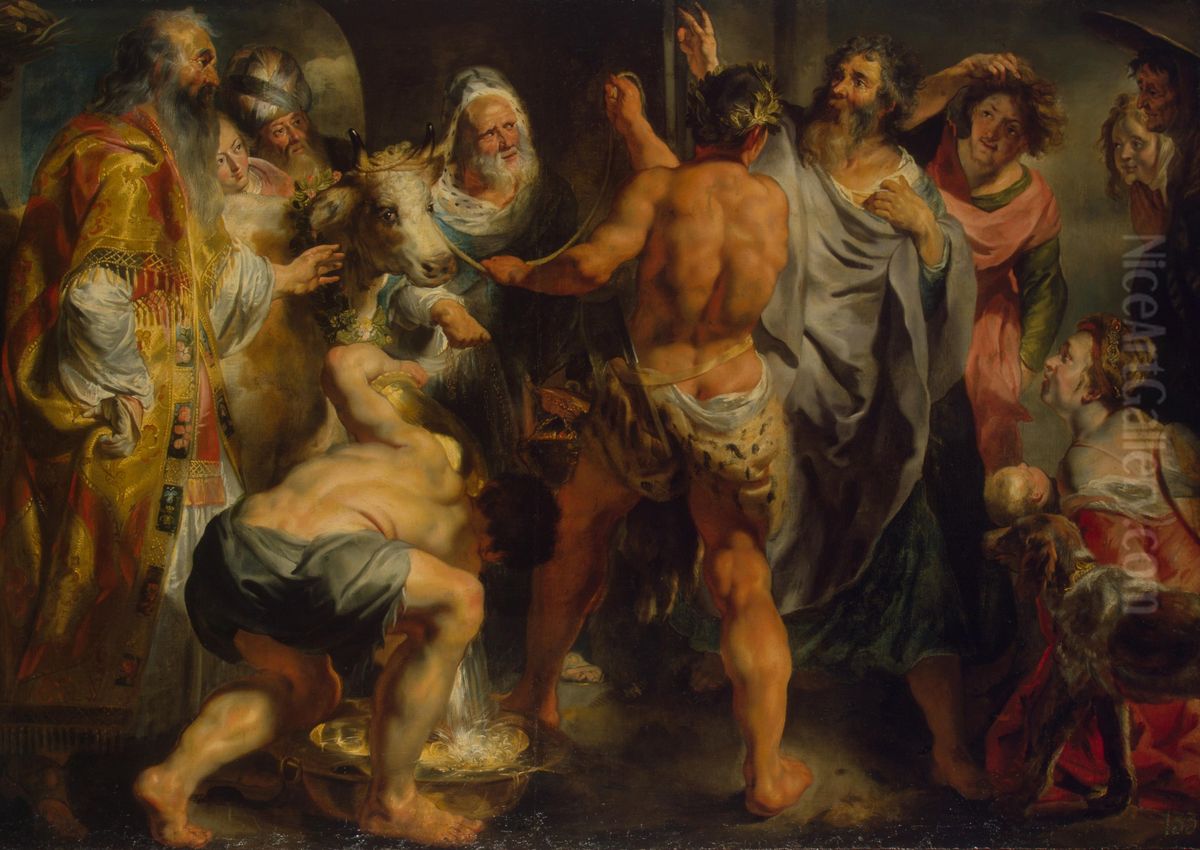 Sts Paul and Barnabas in Lystra Oil Painting by Jacob Jordaens