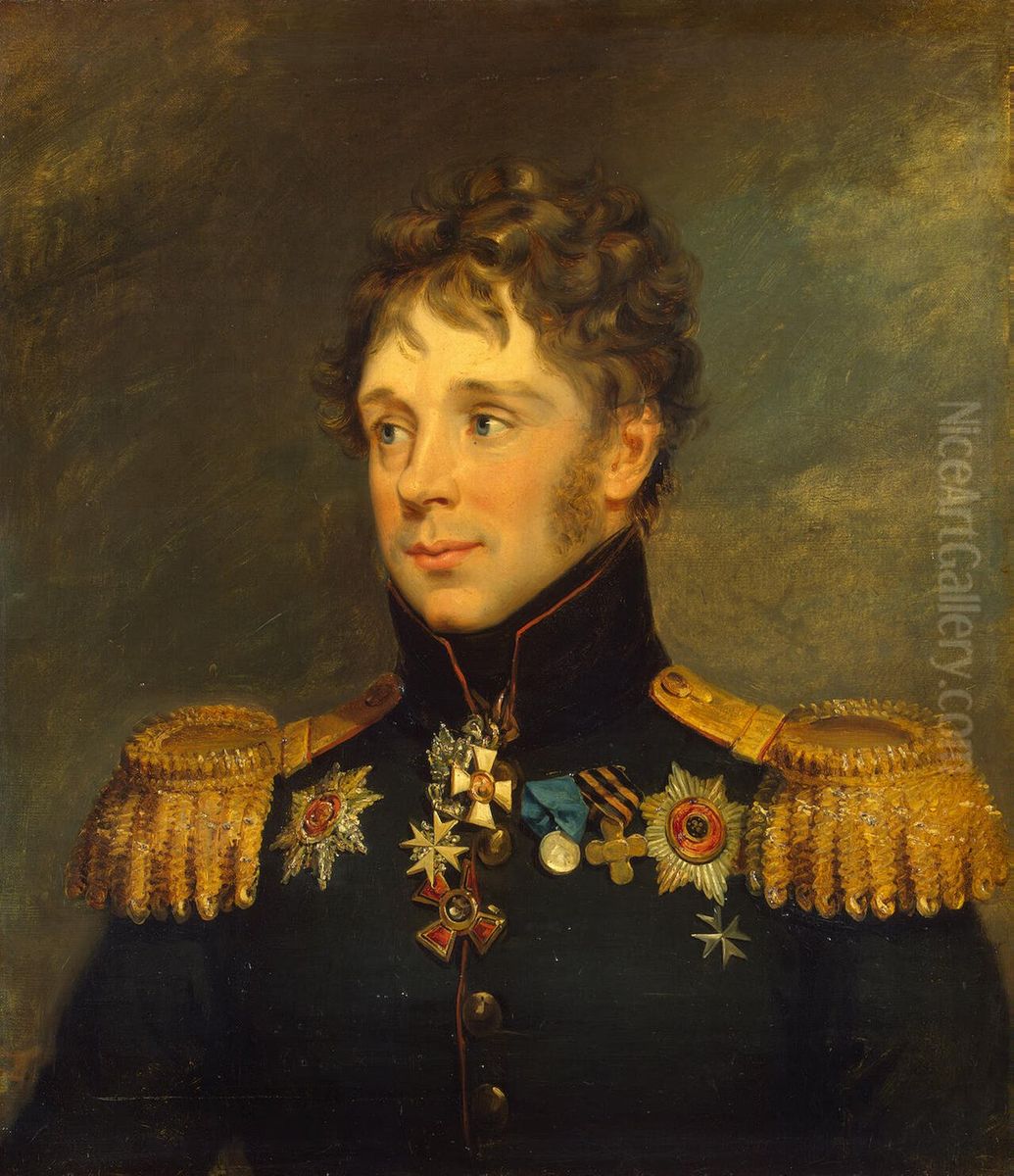 Portrait of Dmitry P. Rezvy (1762-1823) Oil Painting by George Dawe