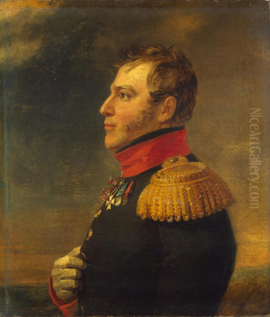 Portrait of Gustav Kh. Schele (1759/60-1820) Oil Painting by George Dawe