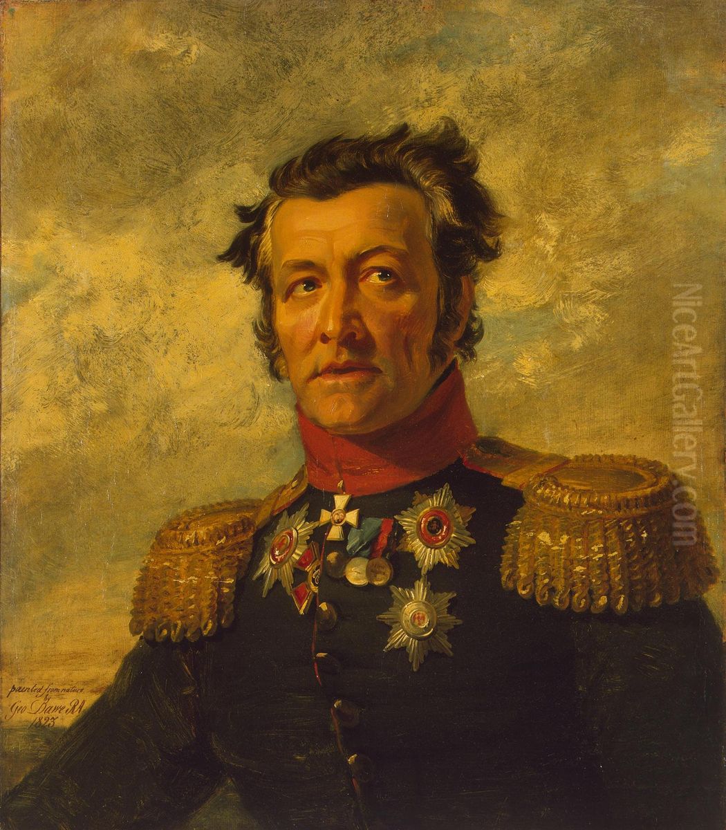 Portrait of Grigory Maximobich Berg 1-st (1765-1833), Russian general Oil Painting by George Dawe