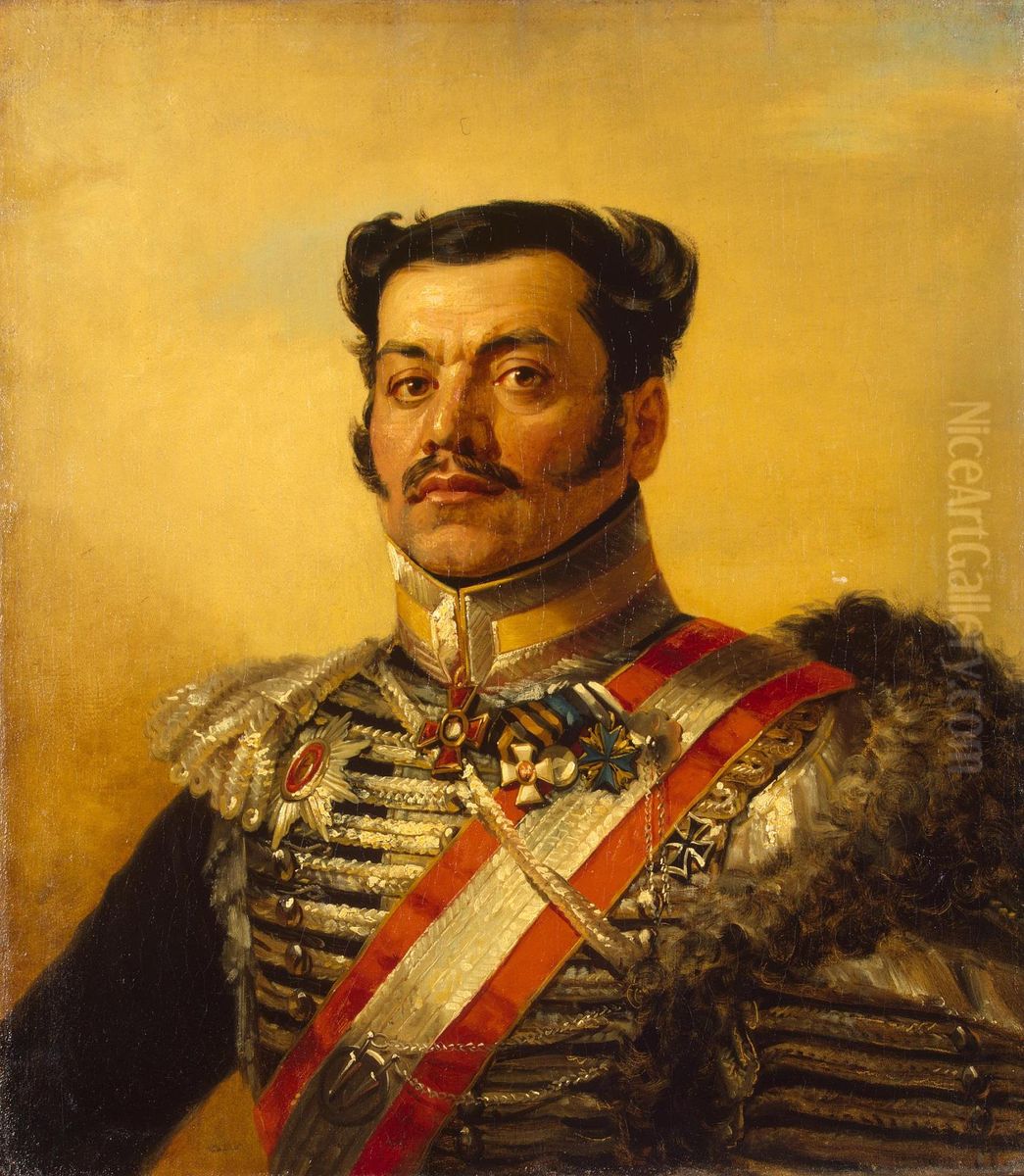 Portrait of Ivan Ye. Troshchinsky (1783-1832) Oil Painting by George Dawe