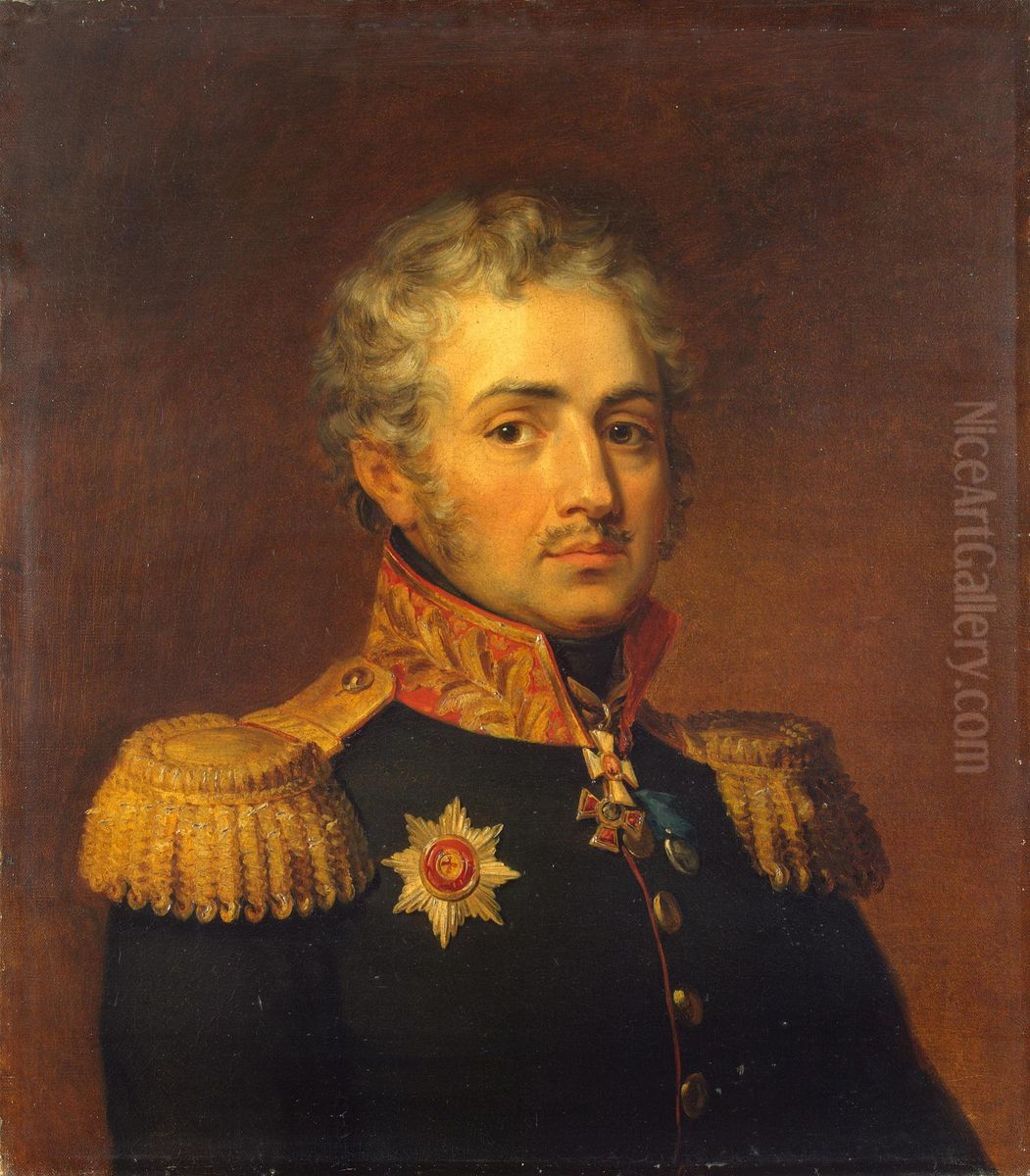 Portrait of Ivan Ye. Shevich (1754-1813) Oil Painting by George Dawe
