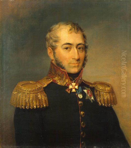 Portrait of Andrey P. Zass (1753-1816) (1st)) Oil Painting by George Dawe