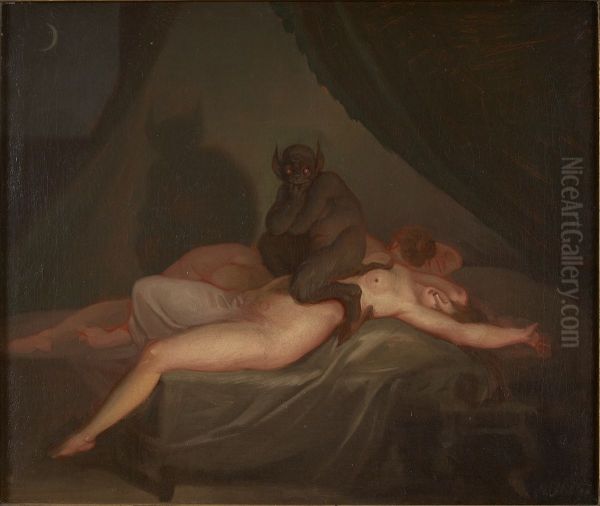 Nightmare Oil Painting by Nicolai Abildgaard