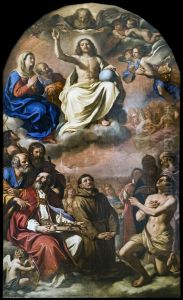The glory of all saints. The patron saints of the city of Modena.Francais:La Gloire de tous les saints. Les saints protecteurs de la ville de Modene.Italiano:La gloria di tutti i santi. I santi patroni della citta di Modena.