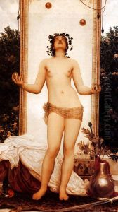 The antique juggling girl