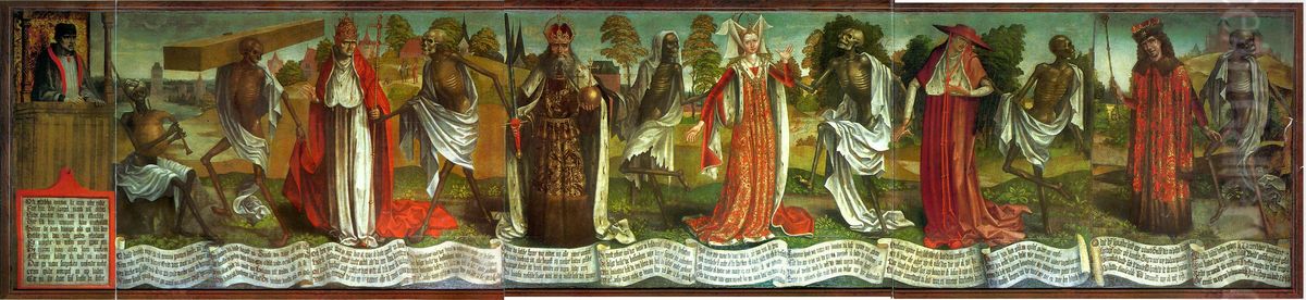 Danse Macabre in Tallinn Oil Painting by Bernt Notke