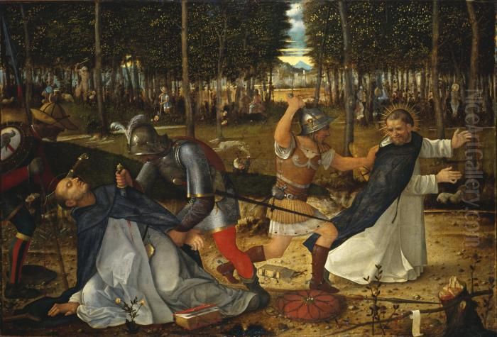 Assassination of Saint Peter Martyr Oil Painting by Giovanni Bellini Assassination of Saint Peter Martyr Oil Painting by Giovanni Bellini