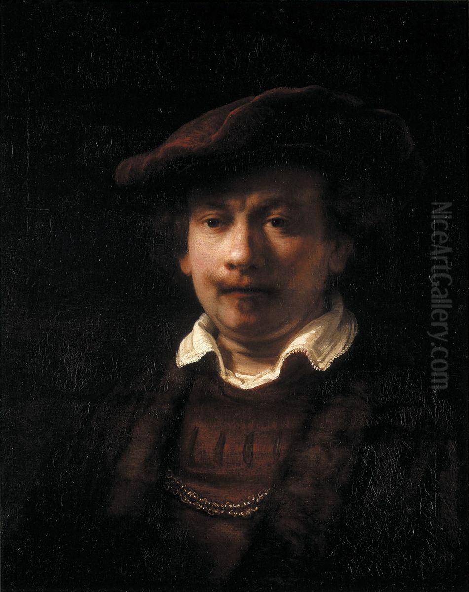 'Self Portrait' of Rembrandt Oil Painting by Rembrandt