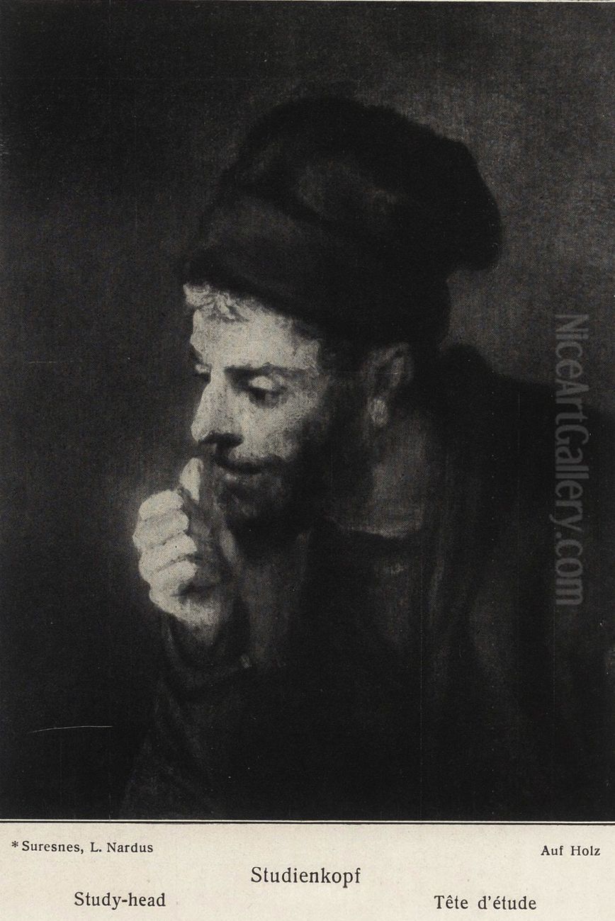 Man in a Beret looking Left showing a Fist, orStudy of the Head of a Man for Susanna and the Elders Oil Painting by Rembrandt